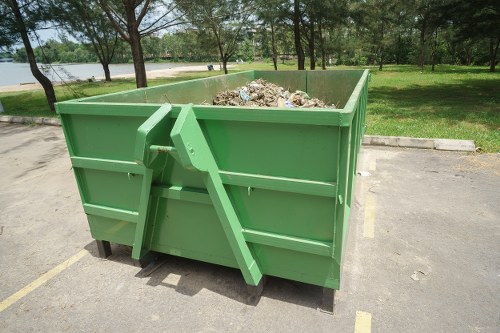 Graphic listing accessibility features and known limitations for commercial waste services